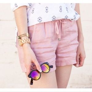 J. Crew Linen Shorts Pink / Mauve